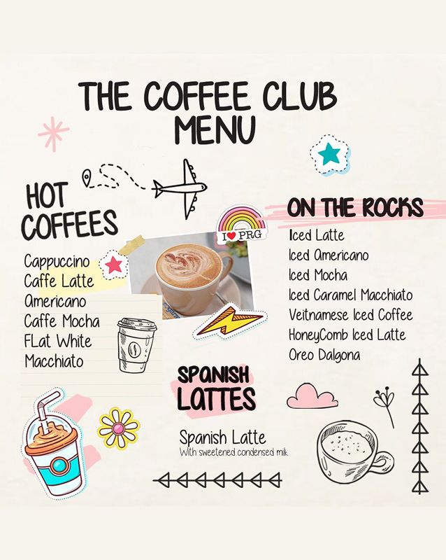 Caffe Praha menu