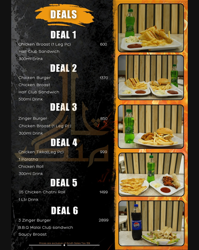 Charming Snack Bar menu