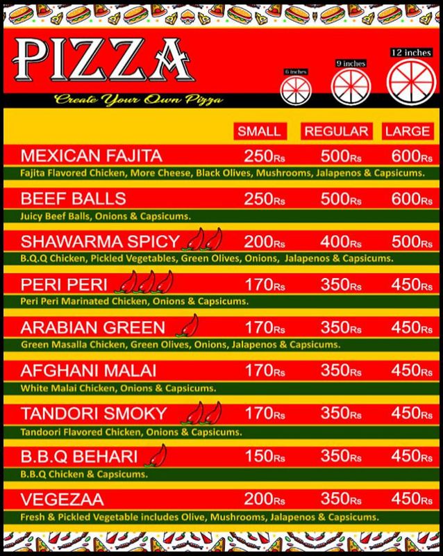 Chaska Foods menu
