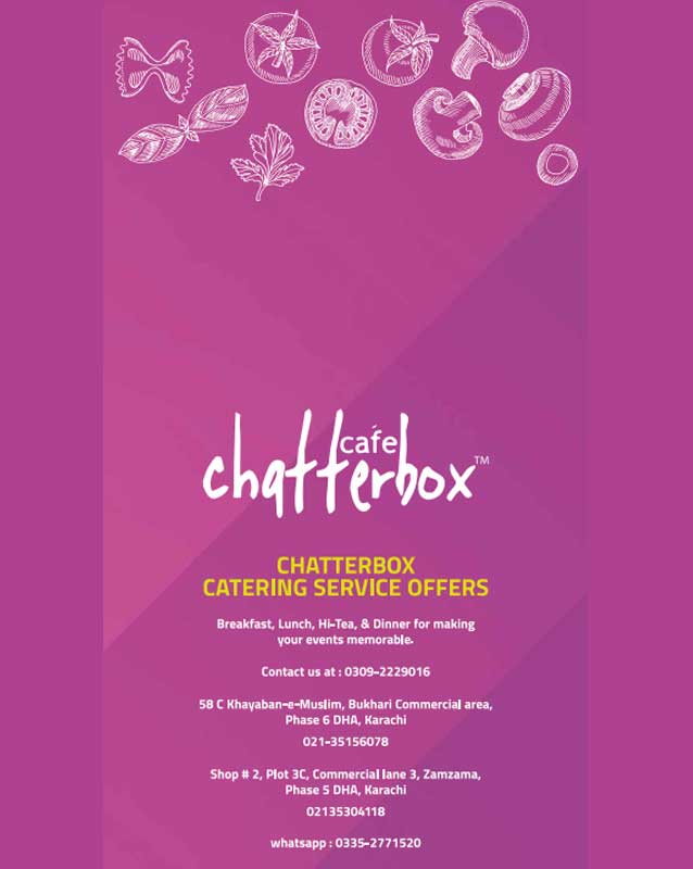Chatterbox Cafe menu