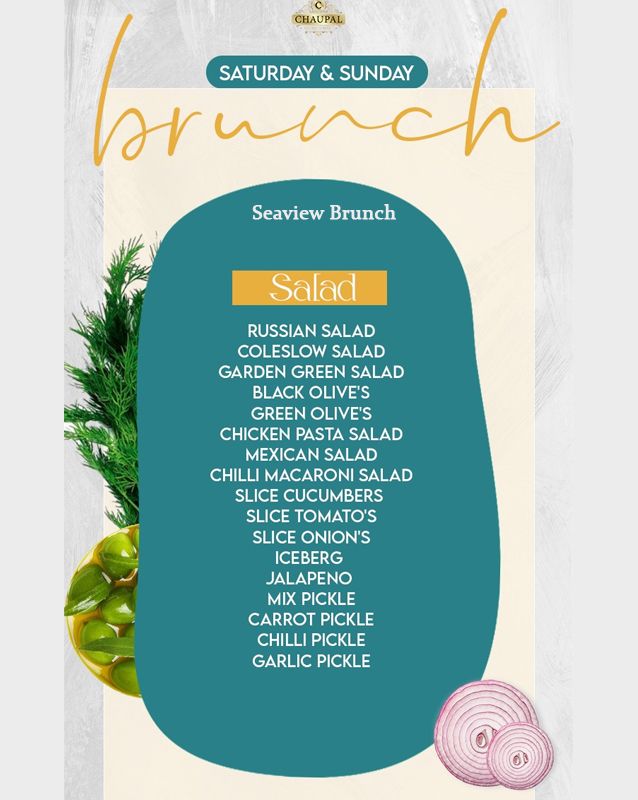 Chaupal Desi Exotic Buffet menu