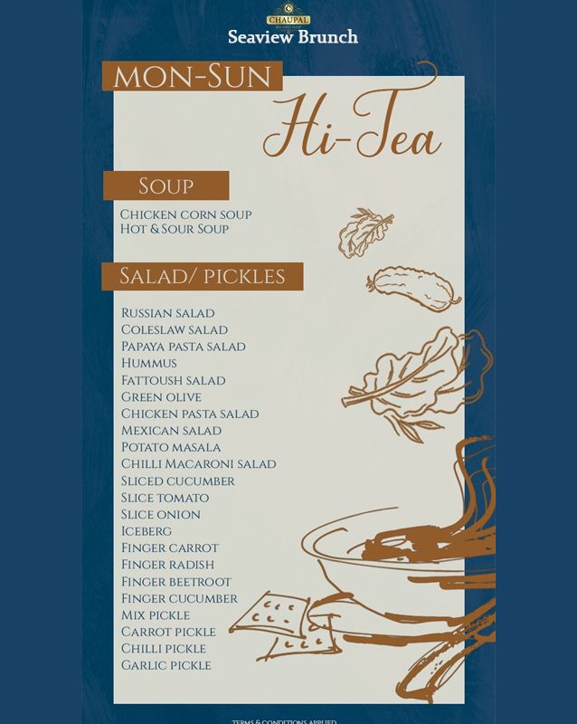 Chaupal Desi Exotic Buffet menu