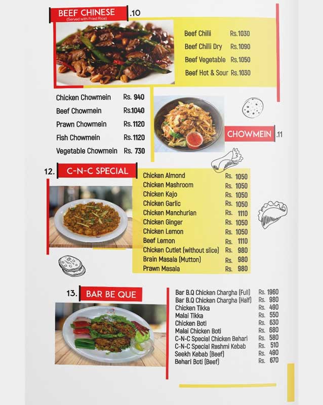 Chick-N-Chips menu