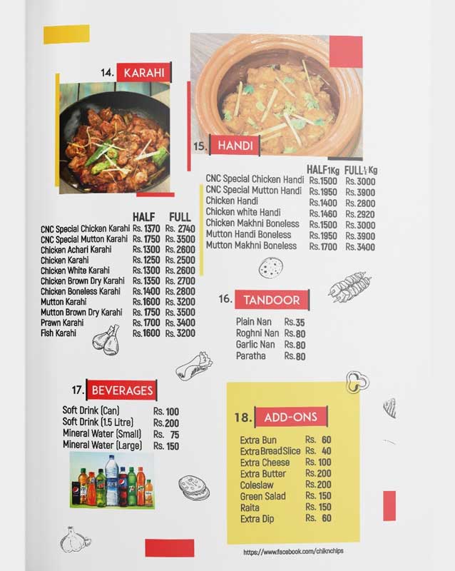 Chick-N-Chips menu