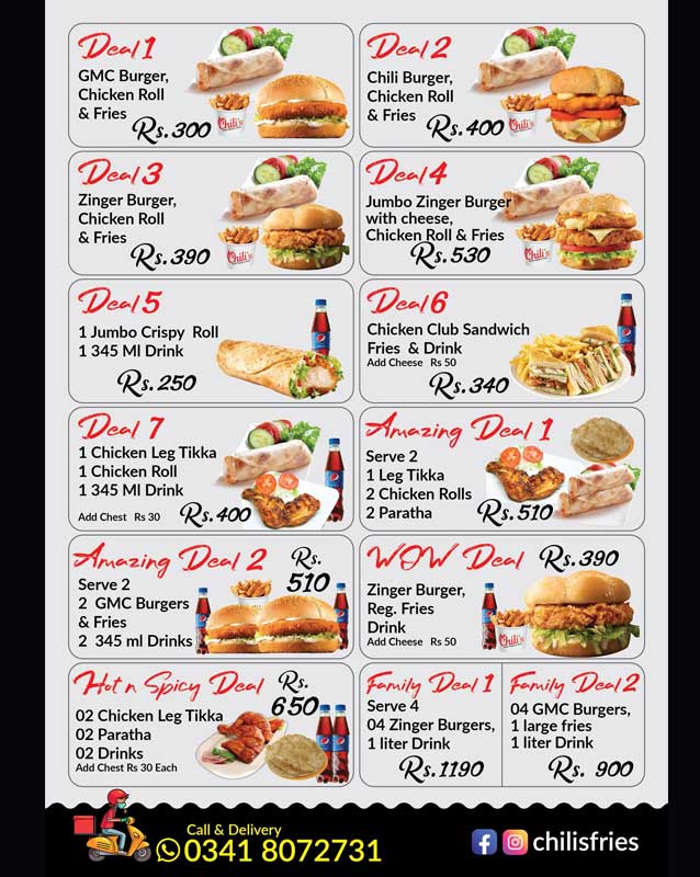 Chili's menu