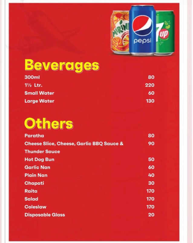 Chillee'z menu