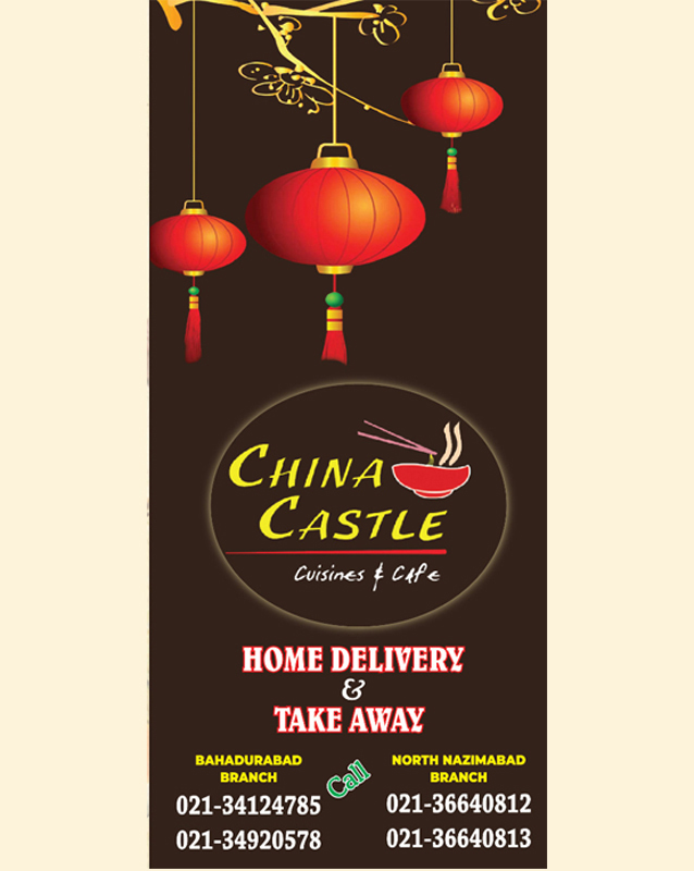 China Castle menu