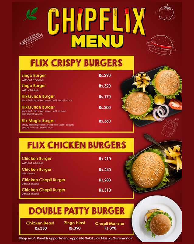 Chipflix menu