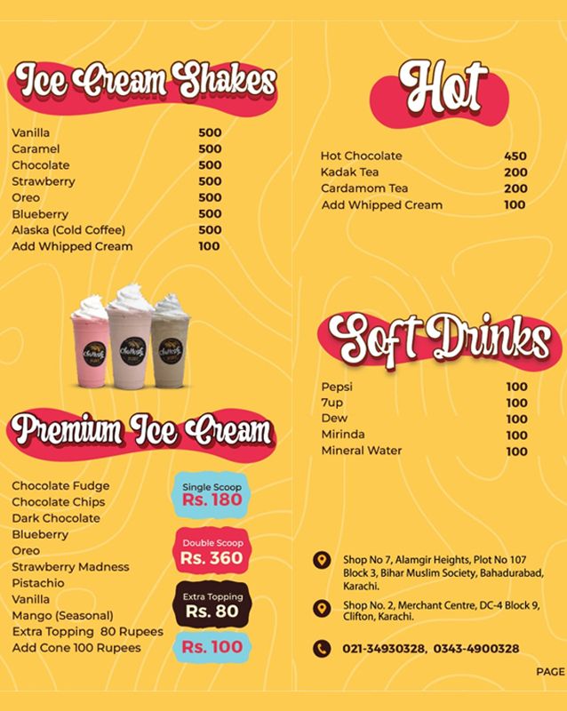 Churrosity menu
