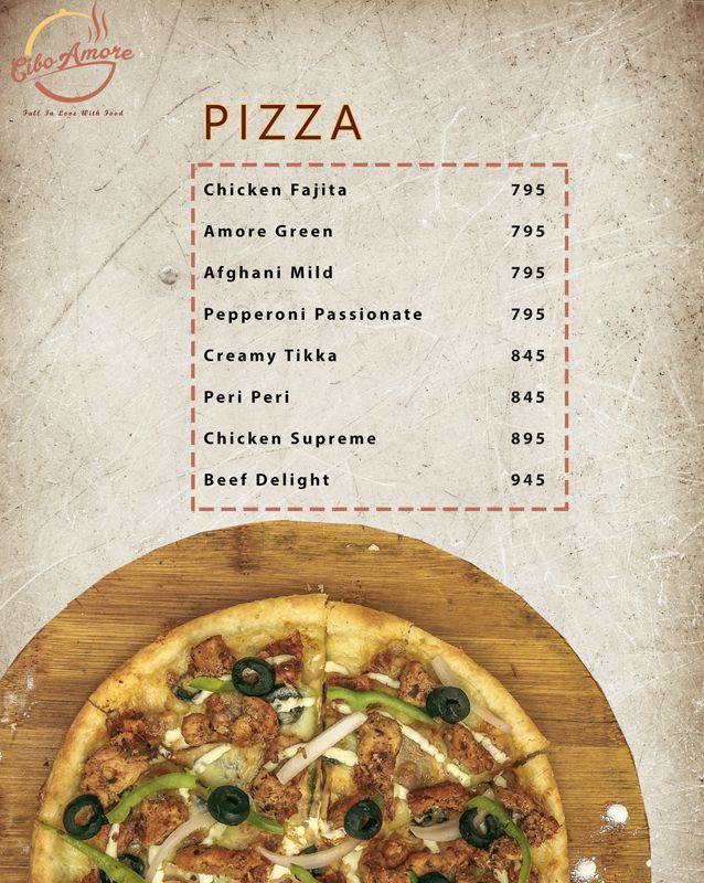 Cibo Amore menu