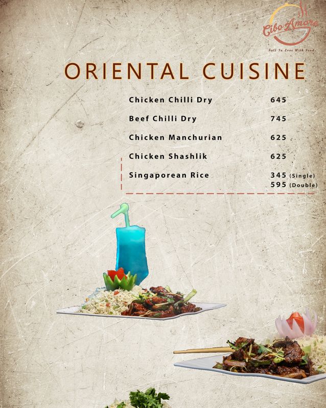 Cibo Amore menu