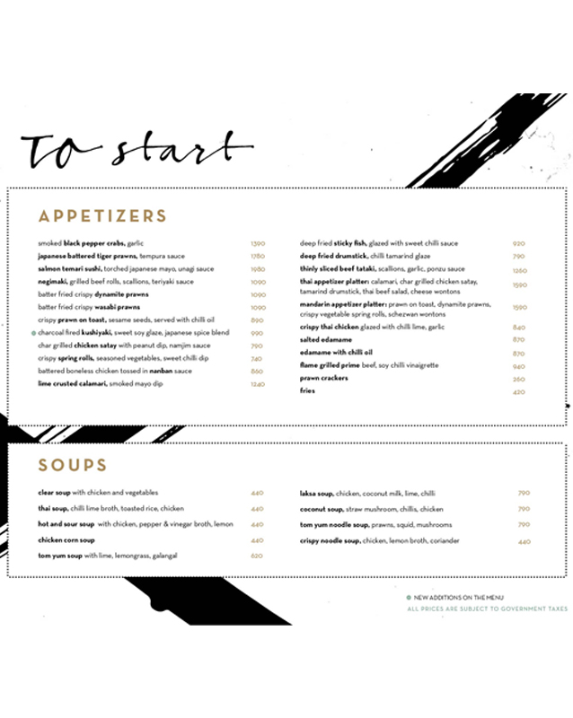 Cocochan menu