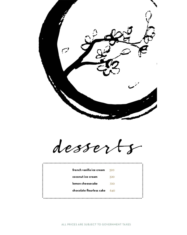 Cocochan menu