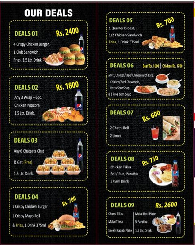 Cool Inn menu