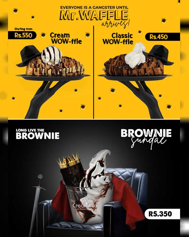 Creamello menu