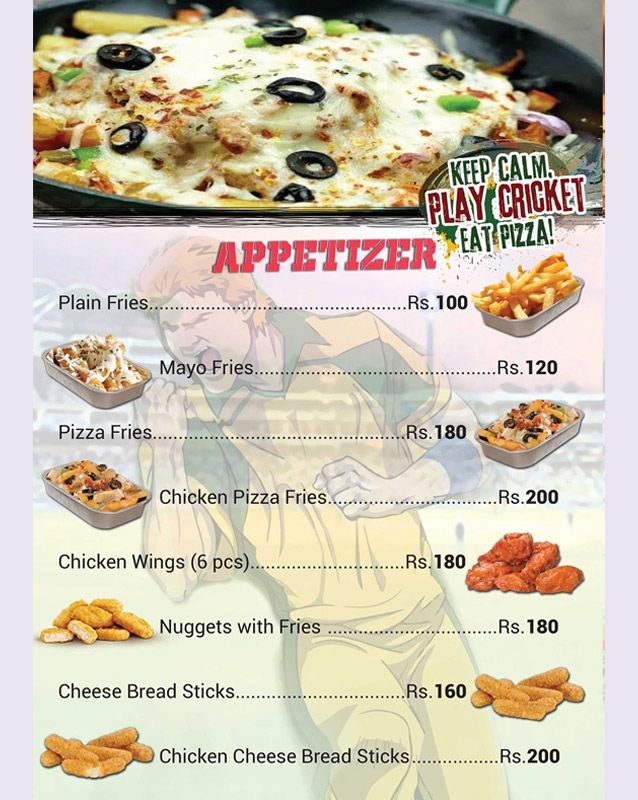 CricPizza menu