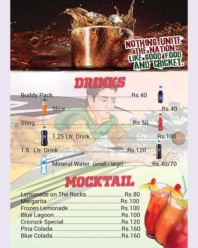 CricPizza menu