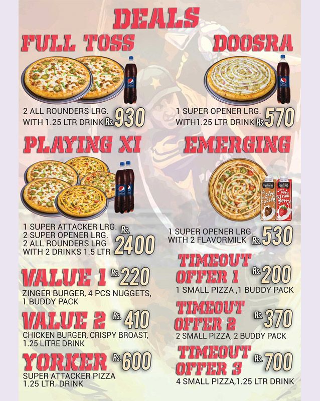 CricPizza menu