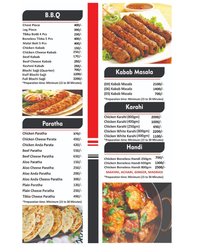 Crispy Broast menu