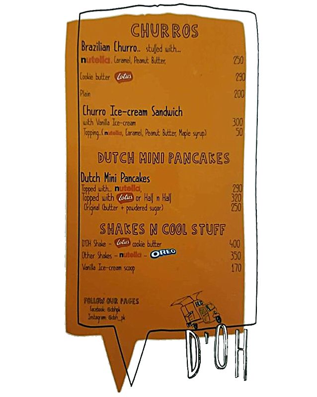 D'OH menu
