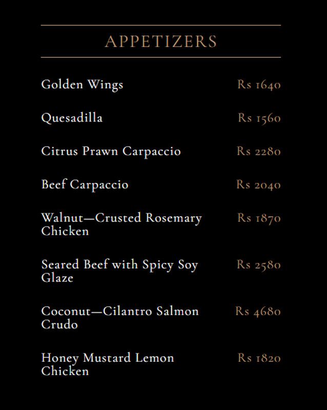 Da Noi menu