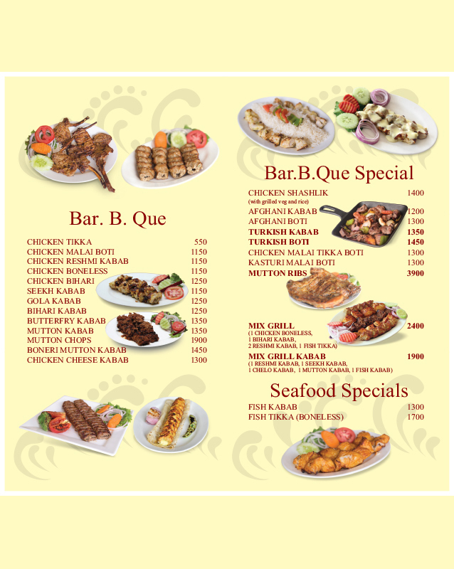 Daily Dubai Restaurant menu