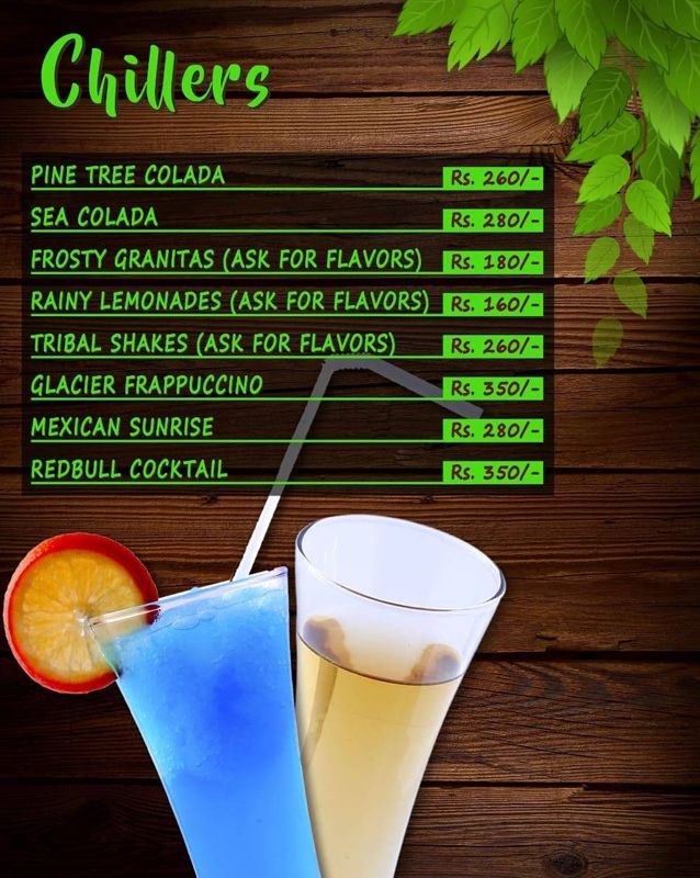 Daintree Lounge menu