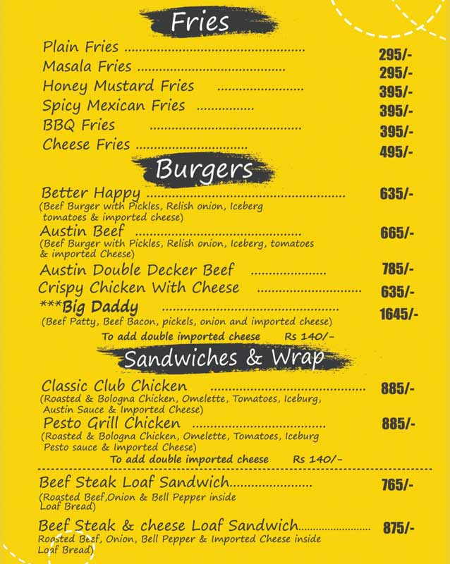 Das Numberi menu