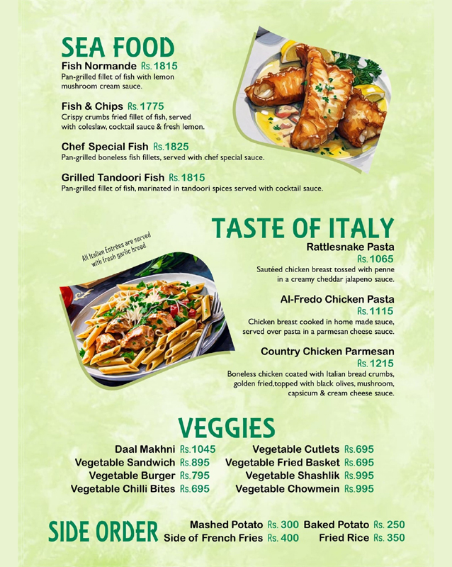 De Soul Cafe & Restaurant menu
