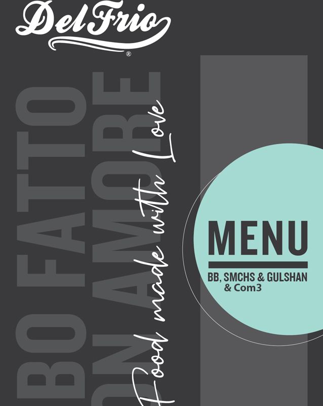 Del Frio menu