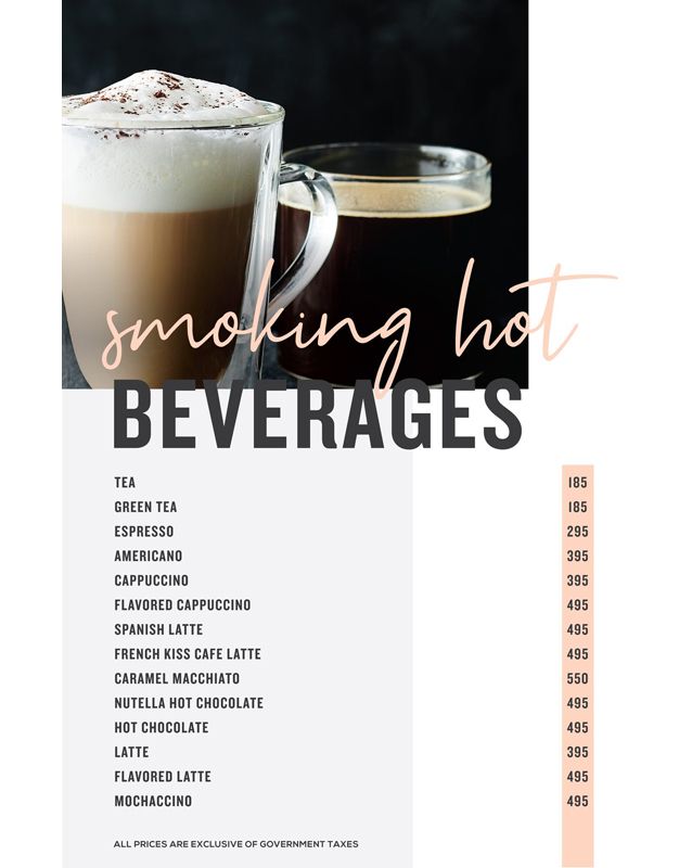 Del Frio menu