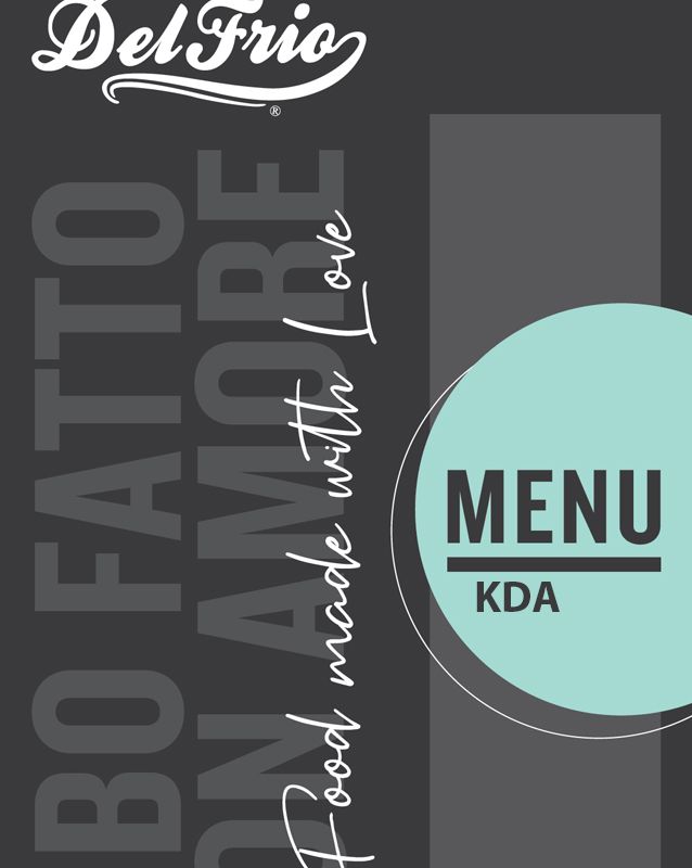 Del Frio menu