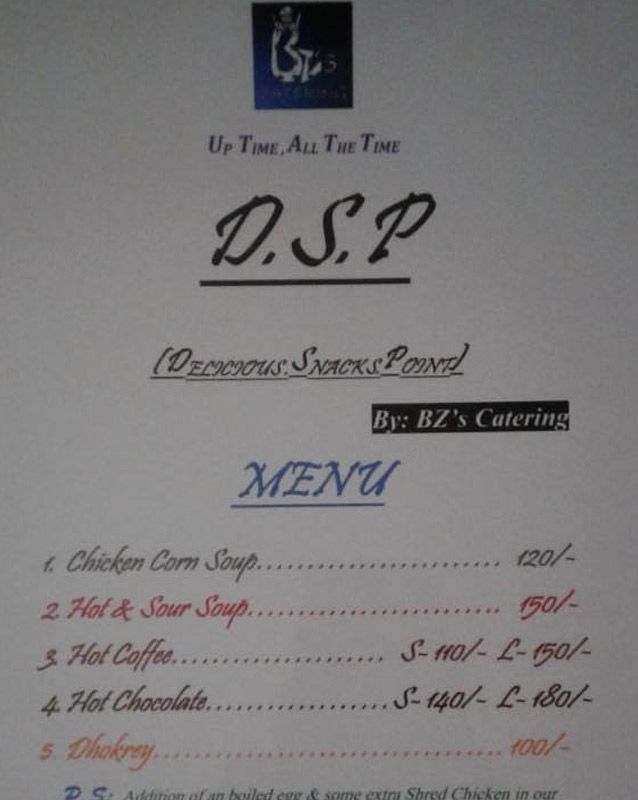 Delicious Snacks Point menu