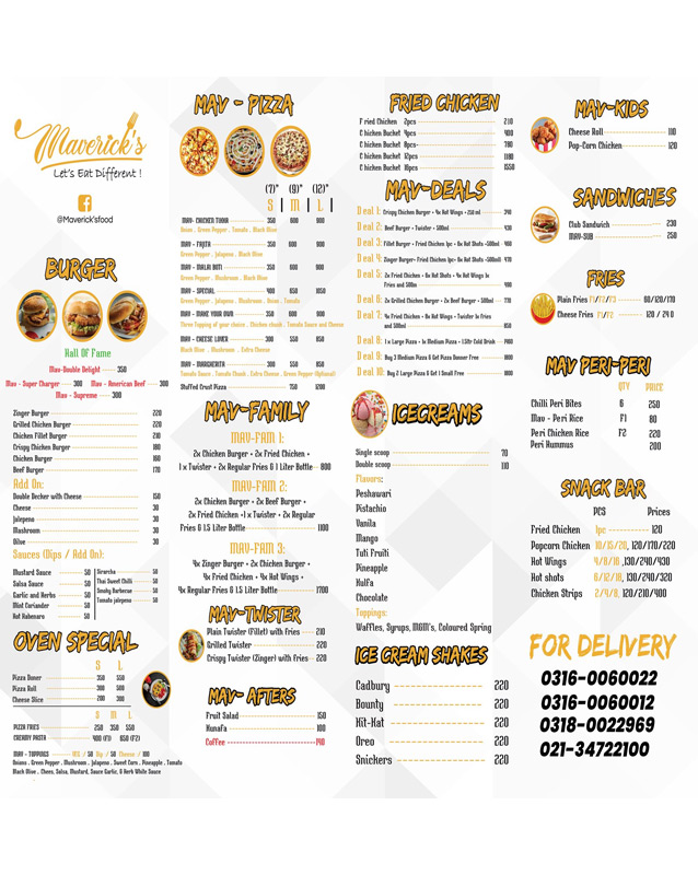 Desi Junction menu