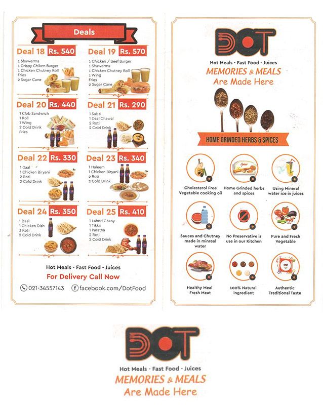 DOT menu
