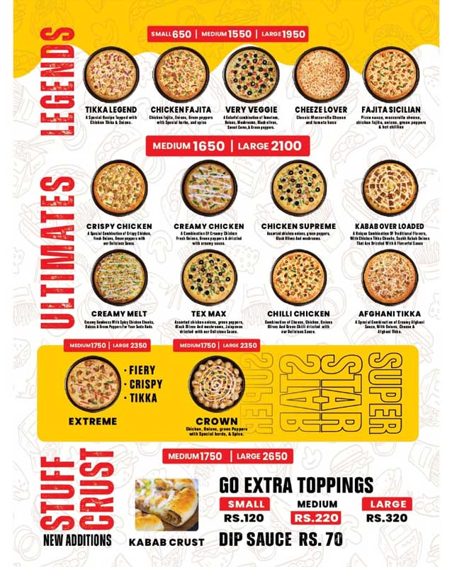 Double Cheeze menu