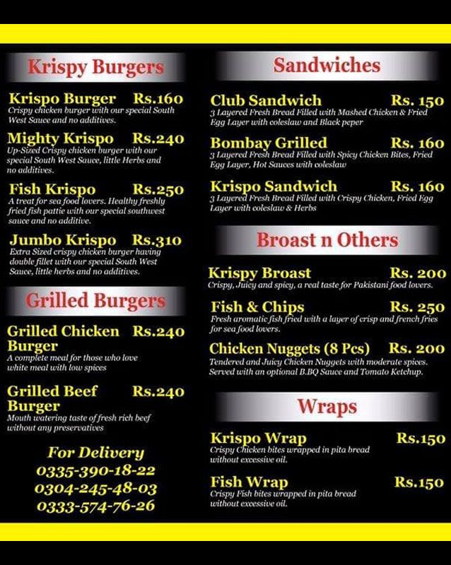 Eataholic menu