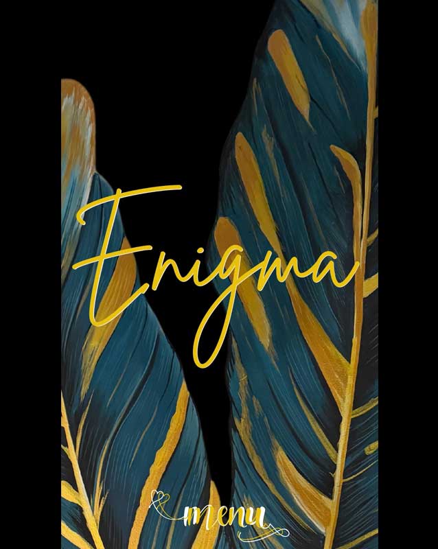 Enigma Restaurant menu