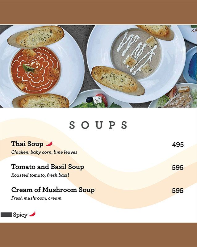 Espresso menu