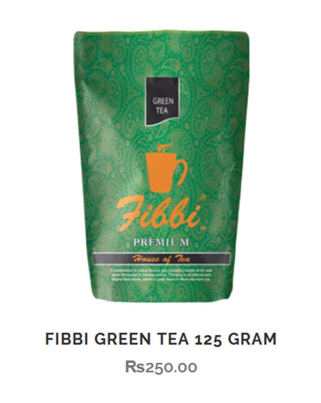 Fibbi House of Tea menu