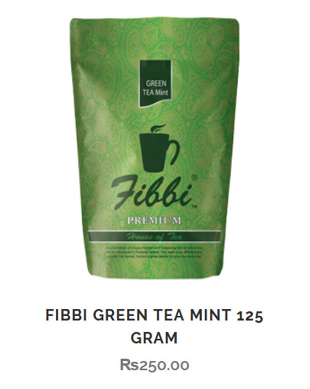 Fibbi House of Tea menu