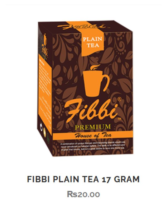 Fibbi House of Tea menu