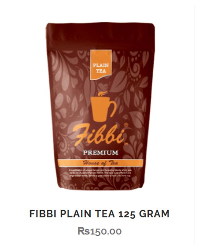 Fibbi House of Tea menu