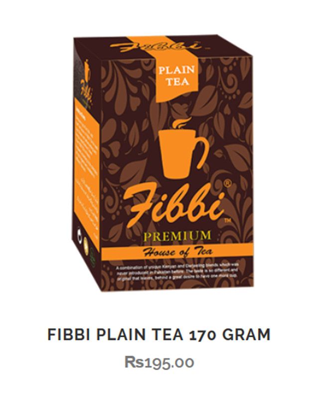 Fibbi House of Tea menu