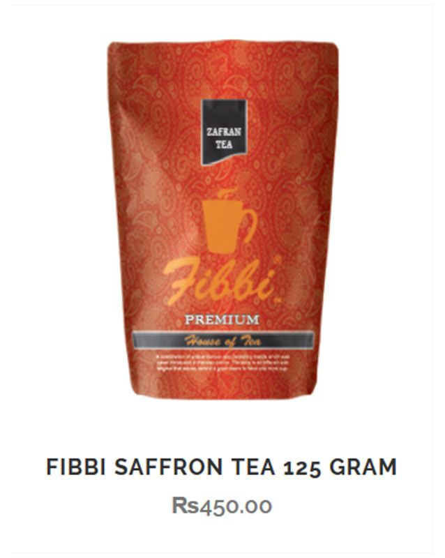 Fibbi House of Tea menu