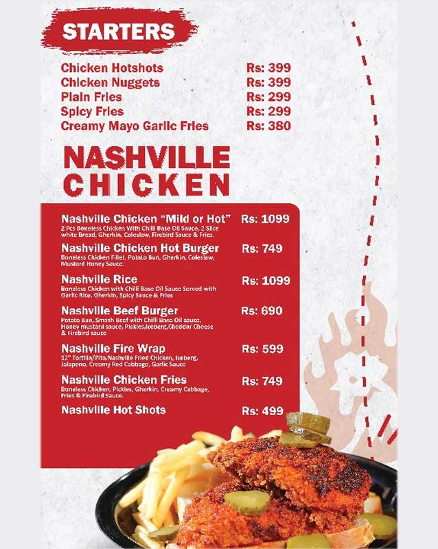 Firebird menu