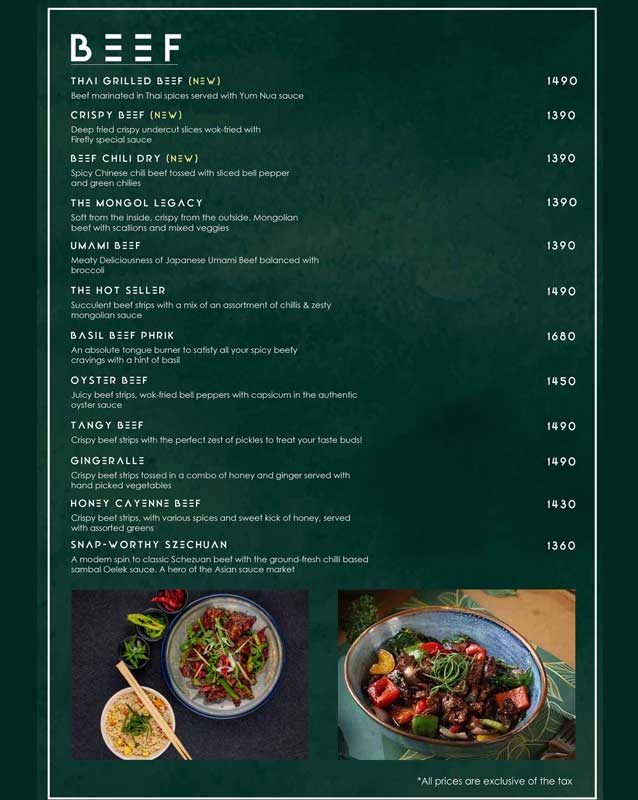 Firefly menu