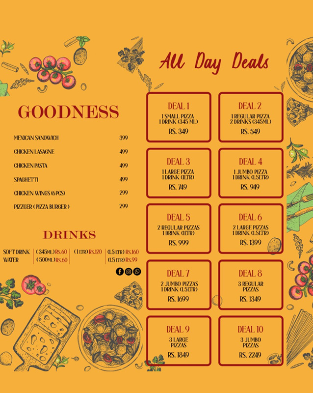 Florida Pizza menu