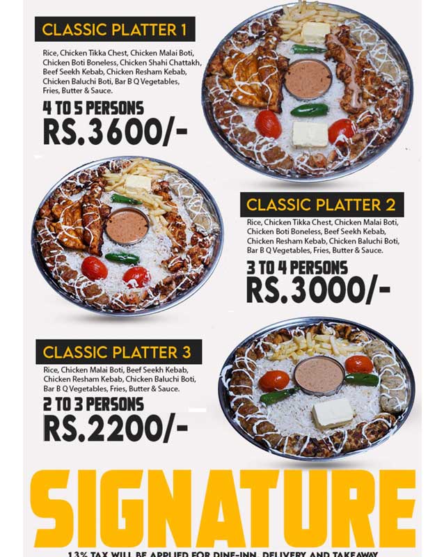 Food Break - Gulshan menu