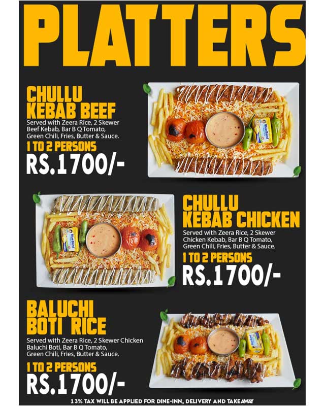 Food Break - Gulshan menu
